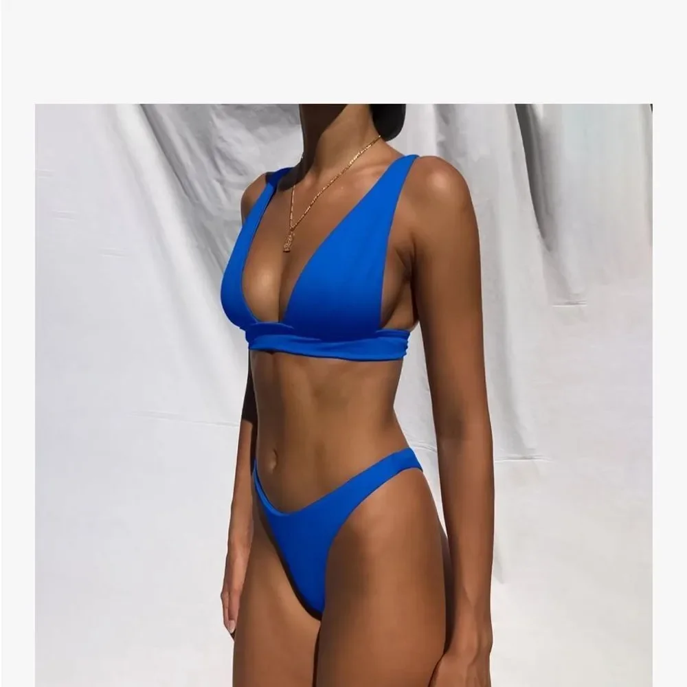 Small 2PC Piece Bikini Sets for Women‎ Thong Halter Cheeky Swimsuit